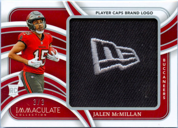 Product Jalen Mcmillan RC 2024 Immaculate Player Cap Brand Logo Rookie Patch SP 3/3 Link