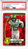 Tez Johnson 2024 Bowman U Sapphire Red Rookie SP 4/5 PSA 9