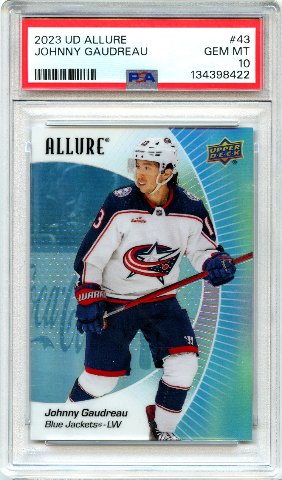 Johnny Gaudreau 2023-24 Upper Deck Allure #43 PSA 10
