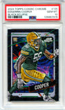 Edgerrin Cooper RC 2024 Topps Cosmic Chrome Black Eclipse Rookie SP 1/10 PSA 10