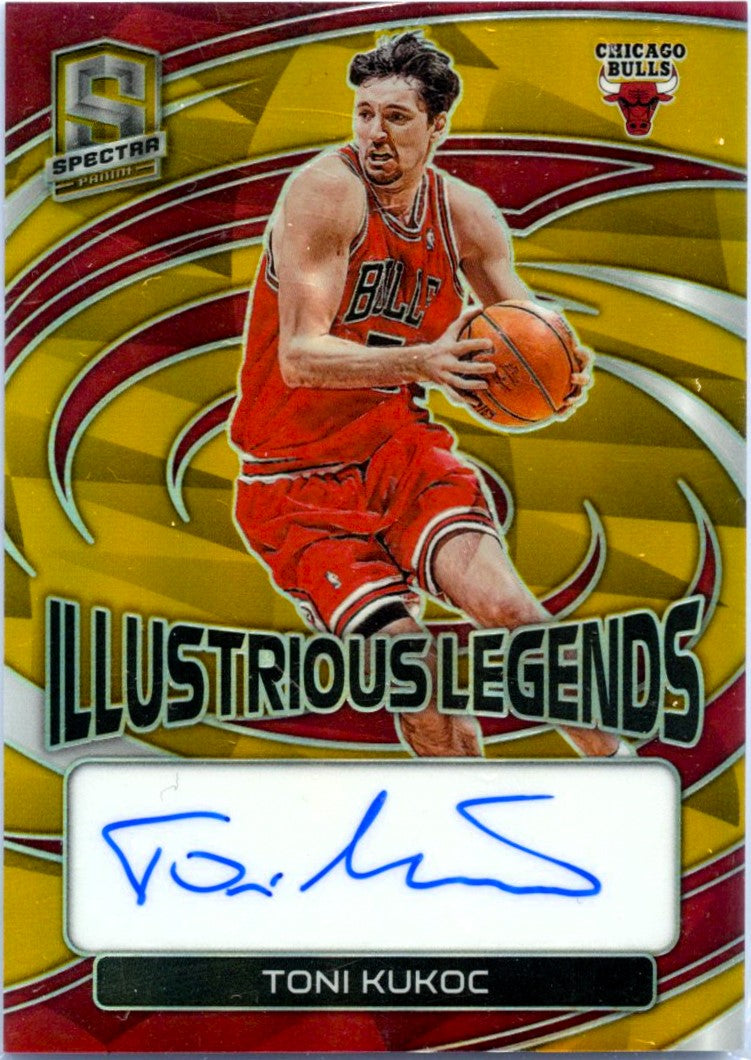 Toni Kukoc 2022 Panini Spectra Gold Illustrious Legends Auto SP 8/10-1