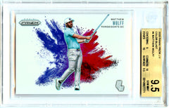 Matthew Wolff 2025 Panini Prizm LIV Golf Color Blast SSP #4 BGS 9.5-1