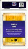 Nikola Topic RC 2024-25 Topps Finest Blue Geometric Masters Rookie Auto SP 97/99 PSA 10