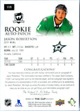 Jason Robertson RC 2020-21 Upper Deck The Cup Hockey Rookie Patch Auto SP 89/249