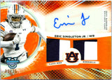 Eric Singleton RC 2025 Bowman U Best Orange Dual Rookie Patch Auto SP 3/25