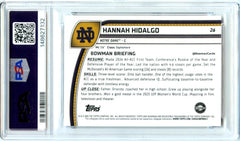 Hannah Hidalgo RC 2024 Bowman U Chrome Sapphire Purple Rookie SP 44/100 PSA 10-2