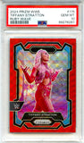Tiffany Stratton 2024 Panini Prizm WWE Red Wave #115 PSA 10