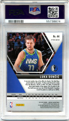 Luka Doncic 2019-20 Panini Mosaic Pink Camo #44 PSA 10-2
