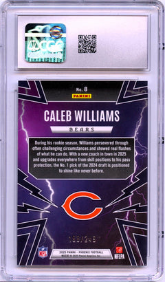 Caleb Williams 2025 Panini Phoenix Silver Pandora Thunderbirds SP 188/249 CGC 10-2