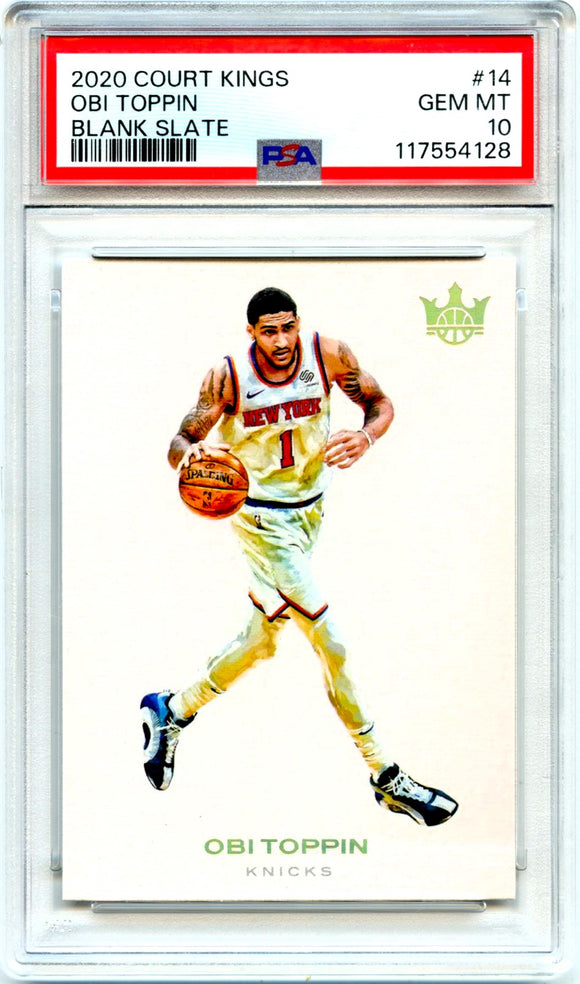 Product Obi Toppin RC 2020-21 Panini Court Kings Blank Slate Rookie Case Hit SSP #14 PSA 10 Link