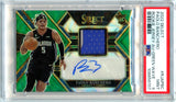 Paolo Banchero RC 2022-23 Panini Select Green Wave Rookie Patch Auto SP 8/25 PSA 9