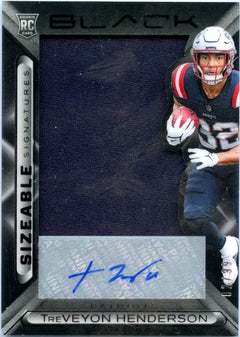 Treveyon Henderson RC 2025 Panini Black Sizeable Rookie Patch Auto SP 2/99-1