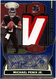 Michael Penix Jr RC 2024 Panini Certified Blue Freshman Fabric Rookie Patch Auto SP 4/20