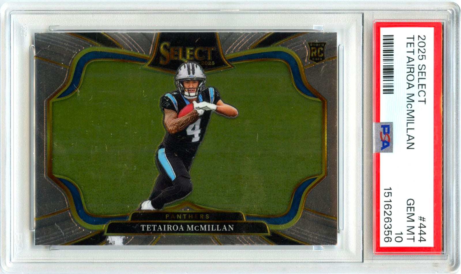 Tetairoa Mcmillan RC 2025 Panini Select Field Level Rookie #444 PSA 10