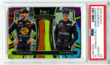 Austin Dillon Kyle Busch 2025 Panini Select NASCAR Tie Dye Tadem Draft SP 24/25 PSA 10