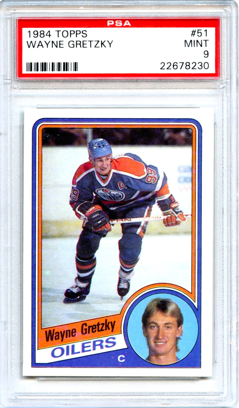 Wayne Gretzky 1984-85 Topps Hockey #51 PSA 9-1