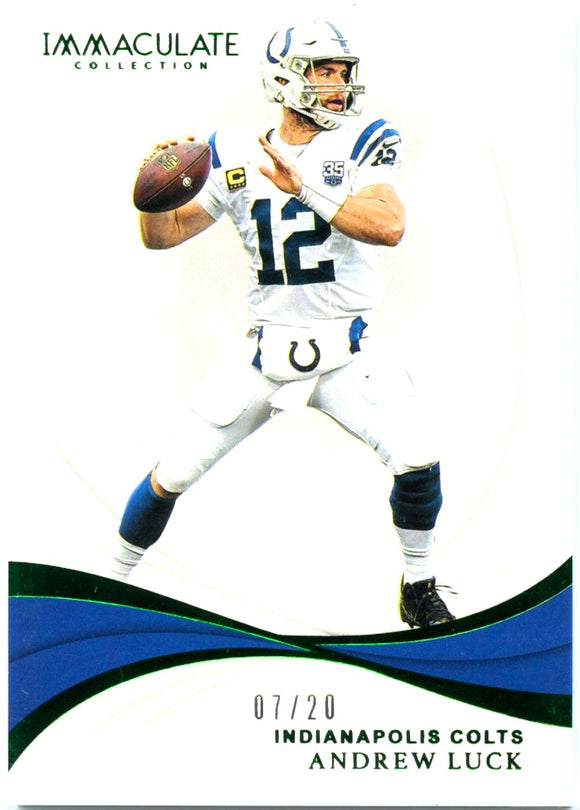 Andrew Luck 2019 Immaculate Emerald Green SP 7/20