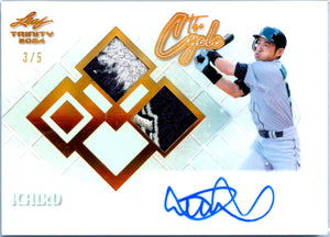 Ichiro 2024 Leaf The Cycle Game Used Patch Auto SP 3/5