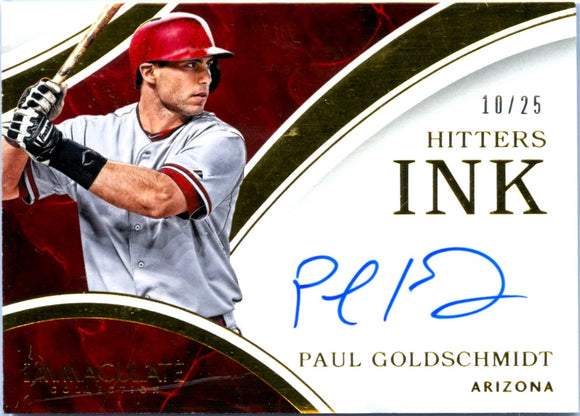 Product Paul Goldschmidt 2016 Immaculate Hitters Ink Auto SP 10/25 Link