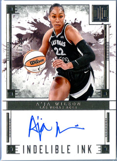 A'ja Wilson 2025 Impeccable WNBA Indelible Ink Auto SP 31/35-1