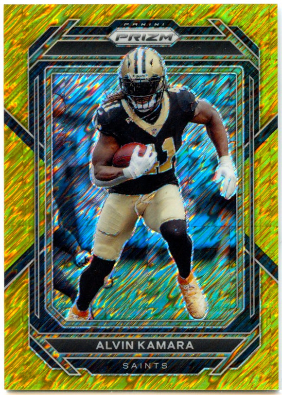 Product Alvin Kamara 2022 Panini Prizm Gold Shimmer FOTL SP 5/10 Link