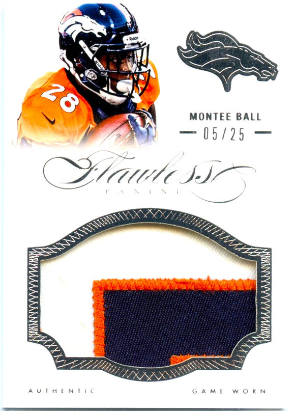 Montee Ball 2014 Flawless Game Used Jersey Patch SP 5/25
