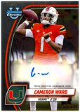 Cameron Ward RC 2024 Bowman University Chrome Prospect Rookie Auto