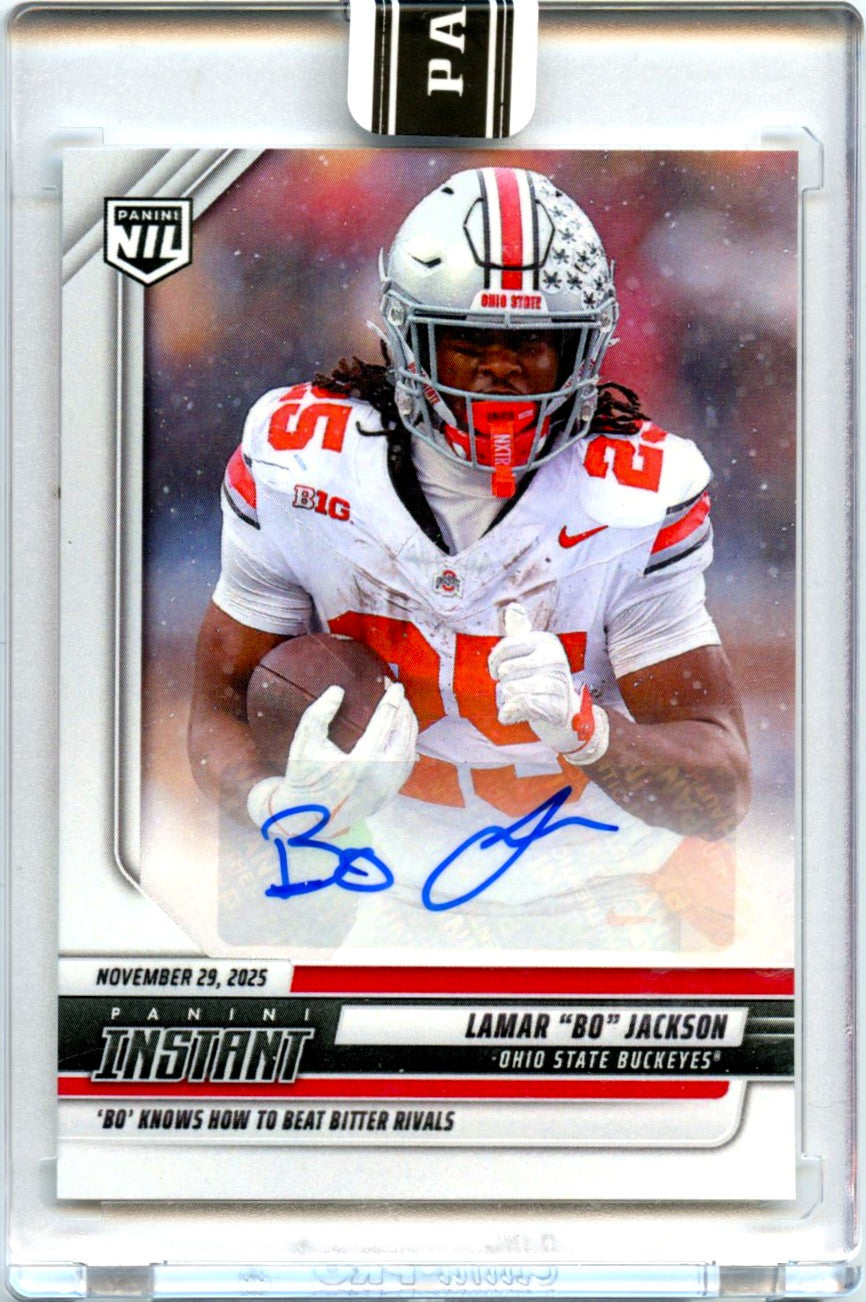 Lamar Bo Jackson RC 2025 Panini Instant NIL Rookie Auto SP 15/99