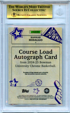 Hannah Hidalgo RC 2024 Bowman U Chrome Course Load Rookie Auto BGS 9.5-2