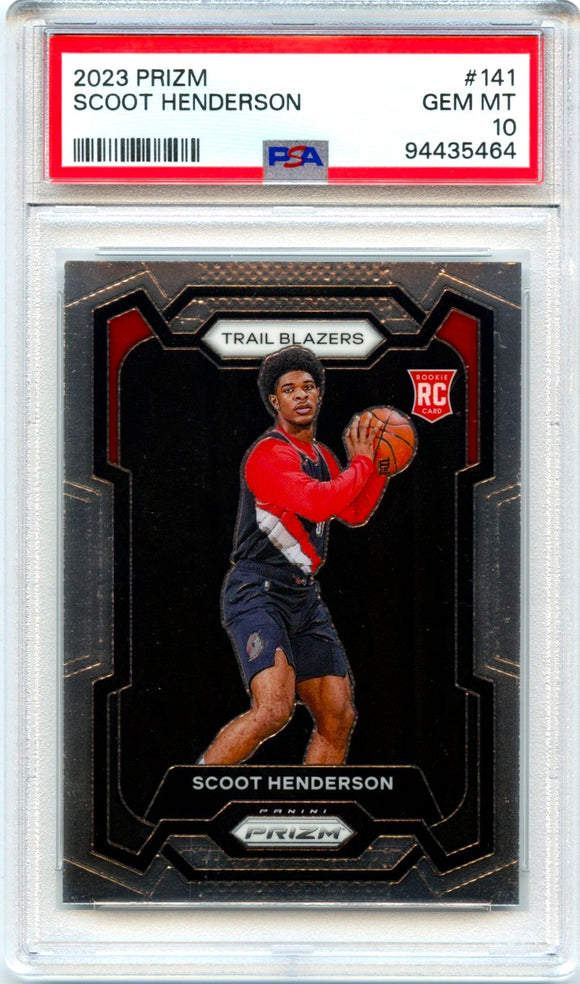 Product Scoot Henderson RC 2023-24 Prizm Rookie #141 PSA 10 Link