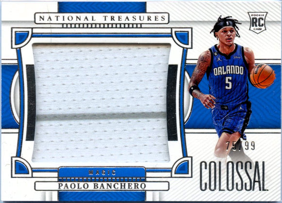Product Paolo Banchero RC 2022-23 Immaculate Colossal Rookie Jumbo Patch SP 75/99 Link