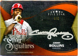 Jimmy Rollins 2024 Topps Five Star Orange Silver Signatures Auto SP 4/5