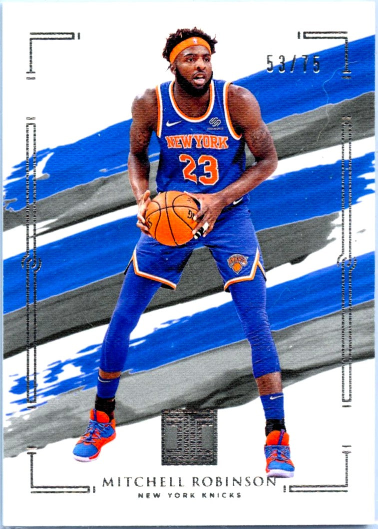 Mitchell Robinson 2020-21 Impeccable Silver SP 53/75-1