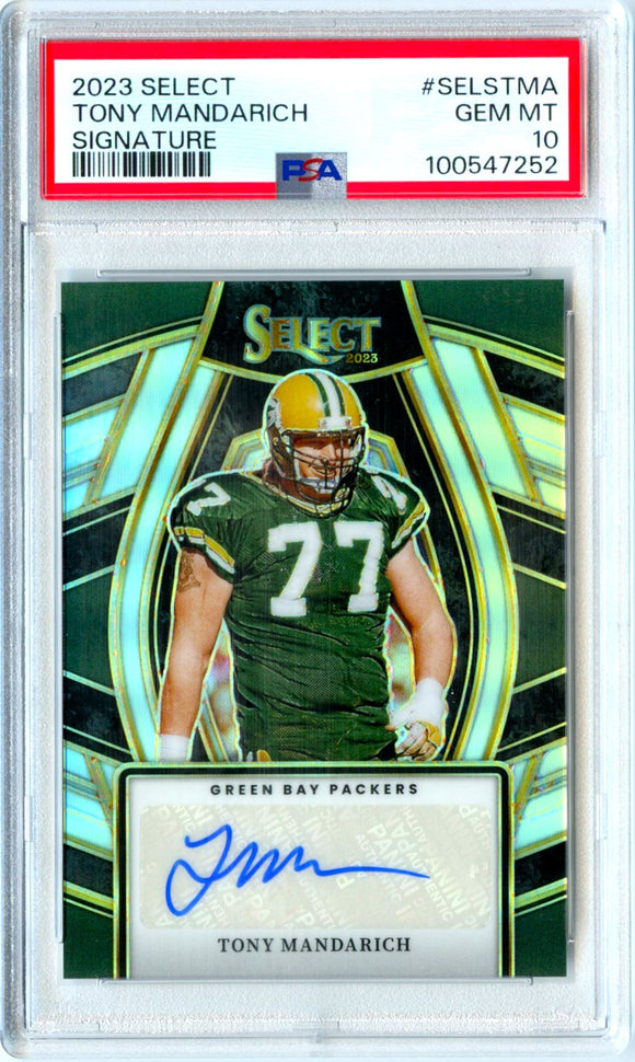 Product Tony Mandarich 2023 Panini Select Signatures Auto PSA 10 Link