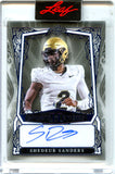 Shedeur Sanders RC 2025 Leaf Blue Sports Heroes Clear Rookie Auto SP 4/4