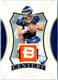 Tim Tebow 2024 National Treasures Gold Century Patch SP 9/10