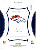 Tim Tebow 2024 National Treasures Gold Century Patch SP 9/10