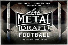 2021 Leaf Metal Draft Football Hobby Box-1