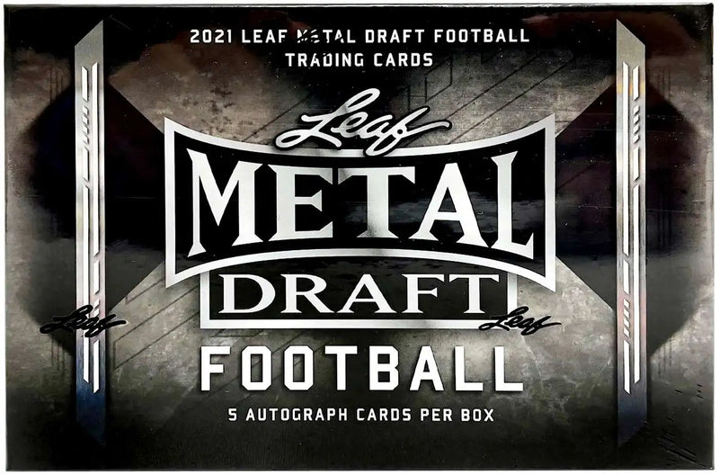 2021 Leaf Metal Draft Football Hobby Box-1