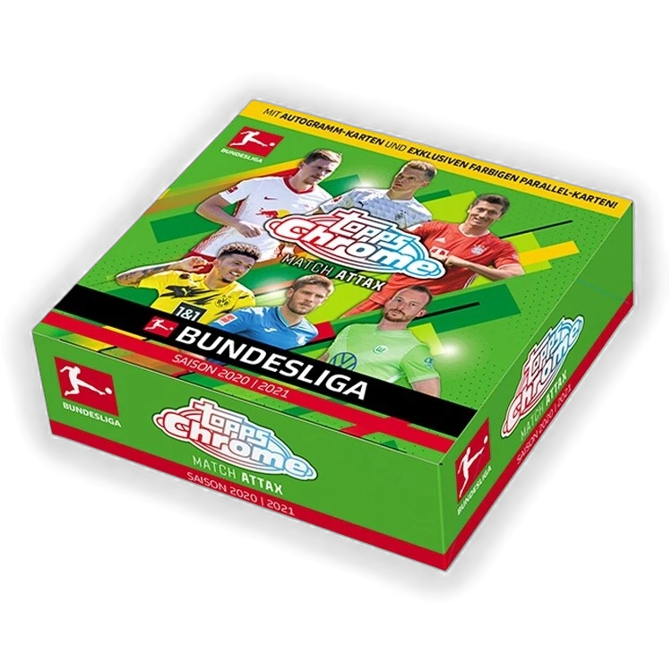2020-21 Topps Chrome Bundesliga Match Attax Soccer Box-1
