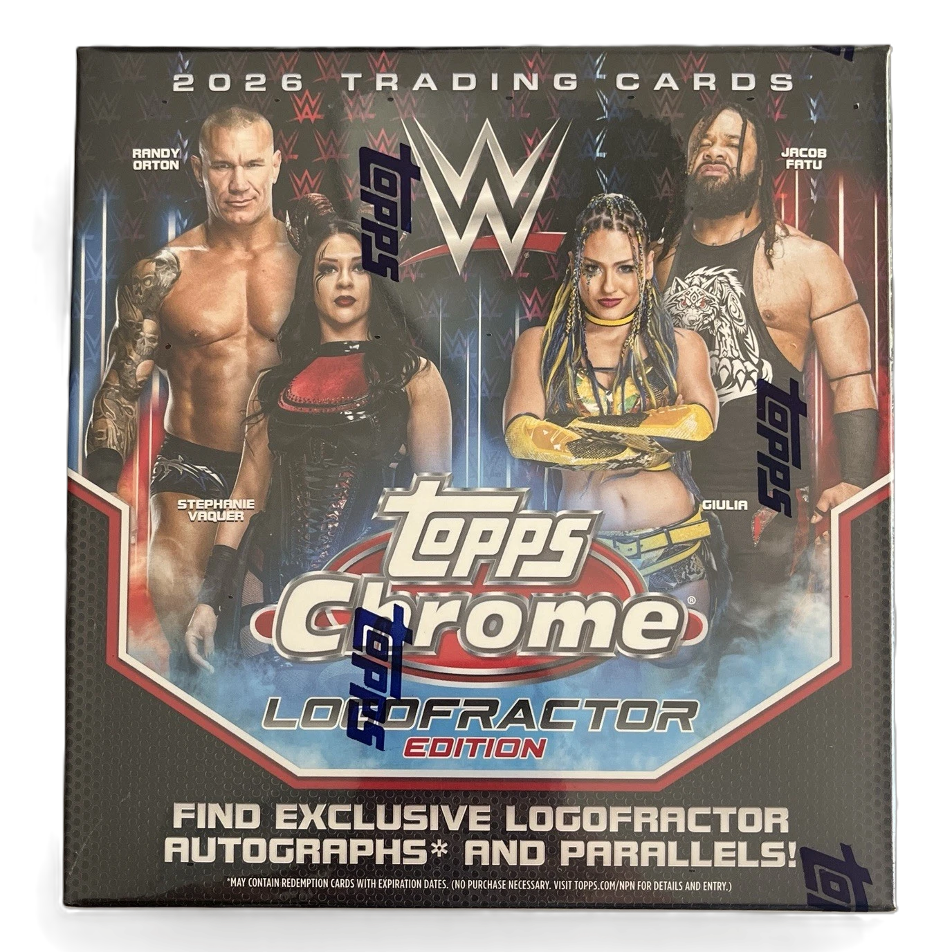 2026 Topps Chrome WWE Wrestling Logofractor Edition Box - Wrestlemania Exclusive