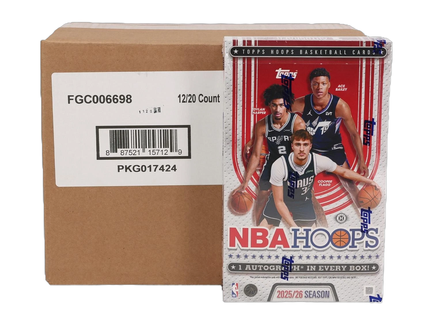2025/26 Topps Hoops Basketball Hobby 12-Box Case-1