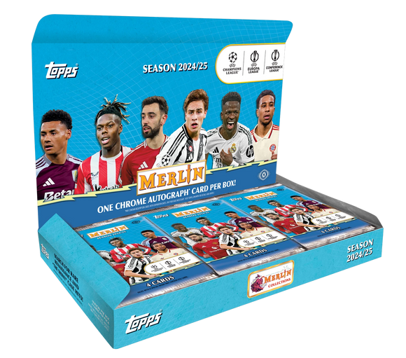Product 2024-25 Topps Merlin UEFA Club Competitions Hobby Box **PRESALE** Link