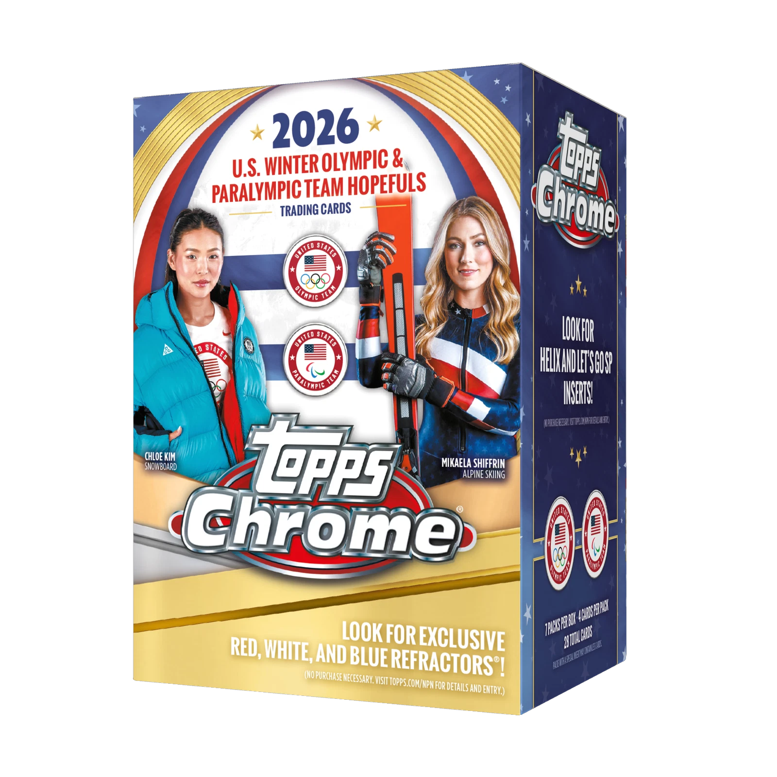 2026 Topps Chrome U.S. Winter Olympics & Paralympic Team Hopefuls Blaster Box-1