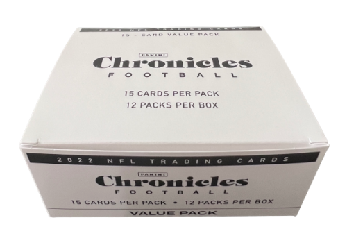 2022 Panini Chronicles Football 12 Value Pack Box