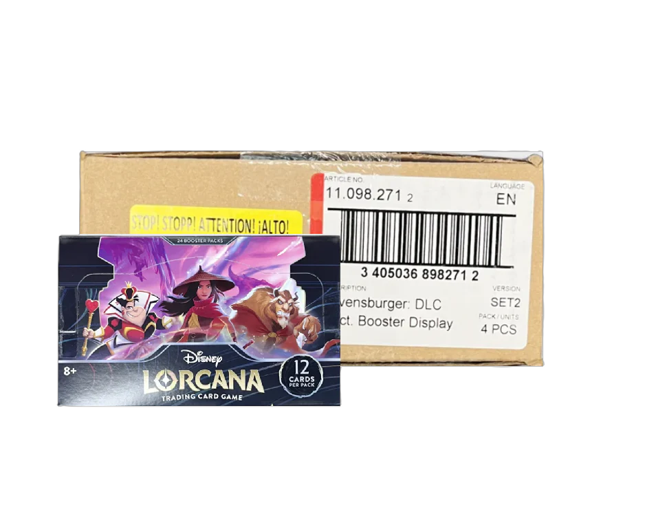 lorcana booster box case Disney Lorcana: Rise of the Floodborn Booster 4-Box Case – CardCollector2