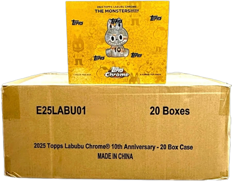 Labubu Chrome 20-Box Case (Topps 2025)-1