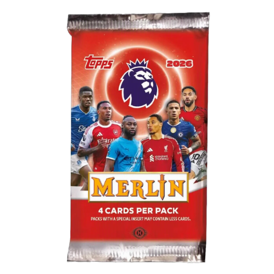 2025/26 Topps Merlin Premier League EPL Soccer Hobby Pack-1