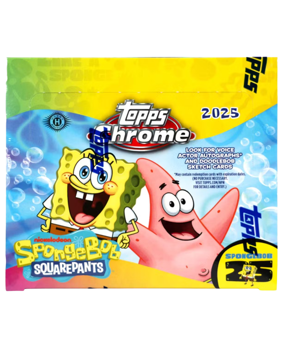 Product 2025 Topps Chrome SpongeBob 25th Anniversary Hobby Box Link