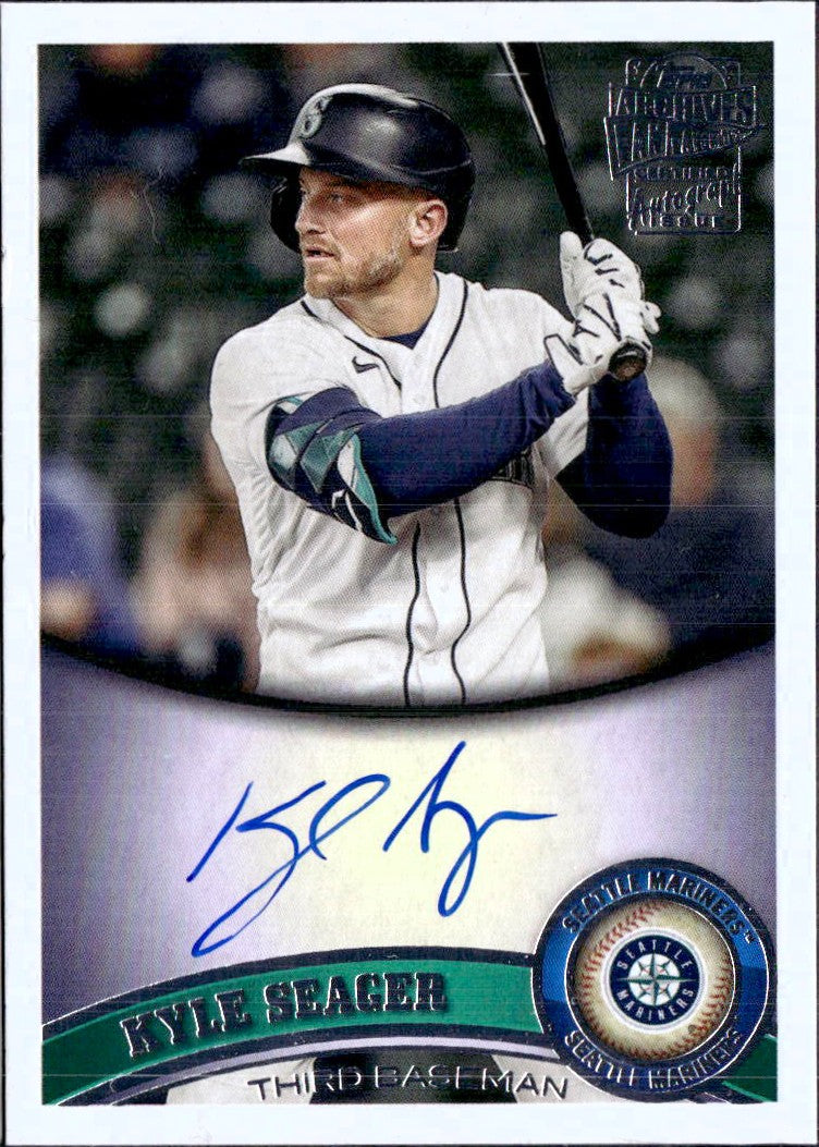 Kyle Seager 2025 Topps Archives On Card Auto-1